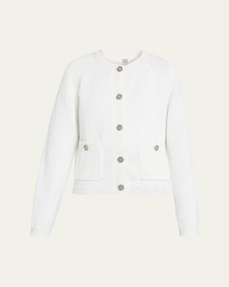 Toteme Hammered Button Knit Cardigan