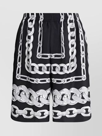 Versace medusa chain print shorts
