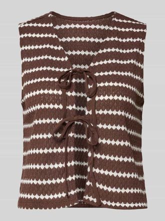 Only Regular Fit Weste mit Baumwoll-Anteil Modell EVA LIFE in Schoko, Gr&ouml;&szlig;e XL