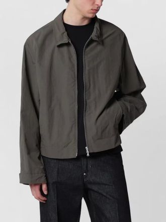 Dries Van Noten jacket elasticated hem long sleeves point collar