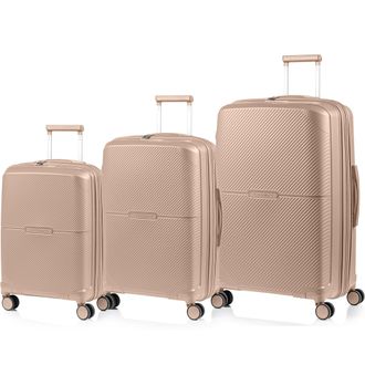 Champs Luggage Aura / 3-Piece Luggage Set / Black