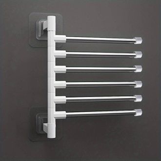 OEM Toallero Giratorio De Varios Niveles Para Montaje En Pared (no Requiere Taladrar) - Accesorio Que Ahorra Espacio Para Ba&ntilde;o Y Cocina - Crezuo