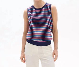 Hatley Kate Sleeveless Tank Top In Sorbet Stripes