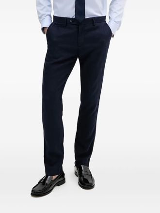 Hackett linen trousers - men - Linen/Flax - 32/32 - Blue