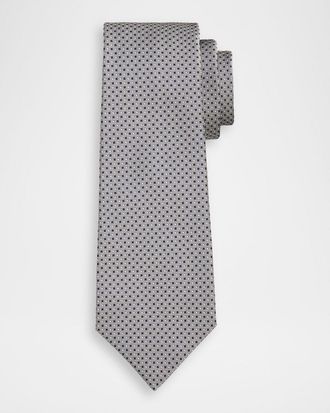 Kiton Men & apos;s Silk Basketweave 7-Fold Tie