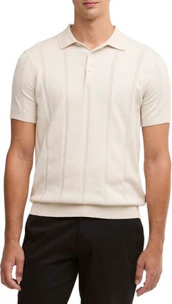 Barbour Wellburn Rib Polo in Oatmeal at Nordstrom, Size Xx-Large