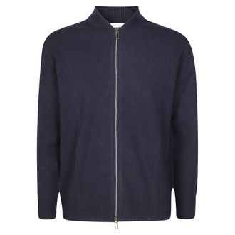 Paolo Pecora Bomber Jackets, male, Blue, L, Stylish Bomber Jacket