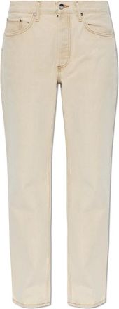 A Gold E Lana High Jeans - Dames - Jeans - Beige - Maat: W29 Katoen