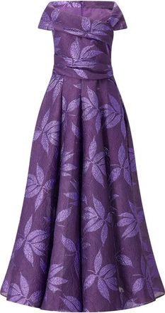 Talbot Runhof Maxi Jurken - Dames - Avondkleed - Paars - M - Kleedjes