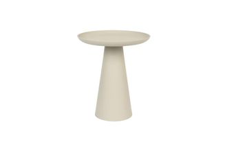 White Label Mesa auxiliar de metal beige