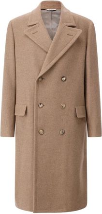 Boglioli K-Coat - Heren - Mantel - Bruin - 3XL - Wol - Jassen