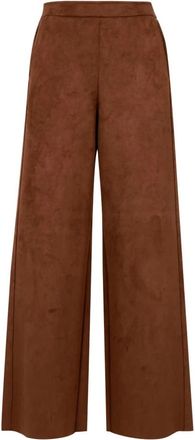 Pennyblack Wide Straight Broeken - Dames - Wijde Broeken - Bruin - M - Broeken