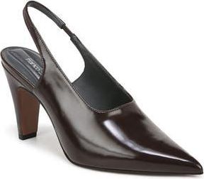 Franco Sarto Sorrento Slingback Pointed Toe Pump in Dark Brown at Nordstrom Rack, Size 9