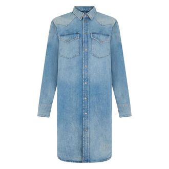 Diesel Shirt Dresses, female, Blue, Size: 2XS De-Blanche Dress