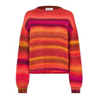 Lollys Laundry Round-neck Knitwear, female, Multicolor, XL, Orange Wool Acrylic Jumper FairhavenLL