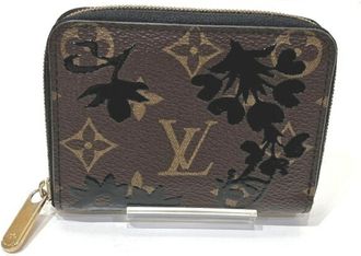 Louis Vuitton Monogram Black Brown Coin Purse/Coin Case (Pre-Owned)