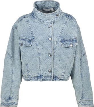 Iro Giacca denim con decorazione - Blu