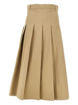 Max Mara pleated midi skirt - Neutrals