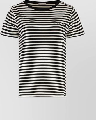 Moncler crew-neck striped t-shirt short sleeves
