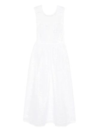 Cecilie Bahnsen Camilla midi dress - women - Polyamide/Polyester - 10 - White