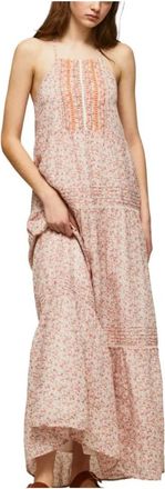 Pepe Jeans London Maxi Jurk - Dames - Maxi kleedjes - Veelkleurig - S - Katoen - Kleedjes