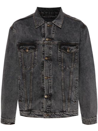 Y / Project Giacca denim con applicazione - Grigio