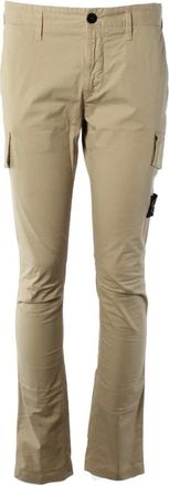 Stone Island Skinny Chinos - Heren - Chinos - Beige - W32 - Katoen - Broeken