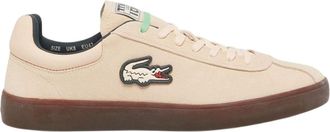 Lacoste Heren Baseshot Su&egrave;de Trainers (Roze)