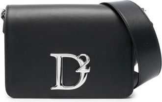 Dsquared2 Zwarte schoudertas voor dames - Dames - Schoudertassen - Zwart - ONE Size - Tassen