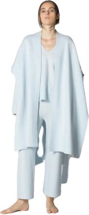 Sminfinity Capecoat - Dames - Jassen - Blauw - Maat: ONE Size Wol