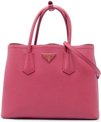 Prada Pre-owned Prada Medium Saffiano Cuir Double Satchel Ladies TNB30EKS31K2LW1N