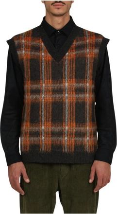 President's Geruite Mohair Gilet Vest - Heren - Spencers - Veelkleurig - L - Truien & Vesten