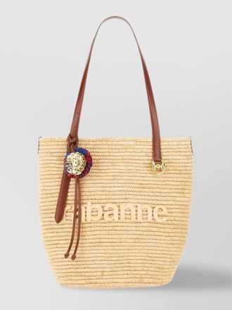 Paco Rabanne tote bag leather handles charm