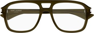 Saint Laurent SL881OPT004 Square Full Rim Eyeglasses - Brown