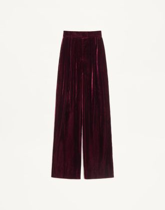 Valentino Sabl&eacute; Velvet Trousers Wo