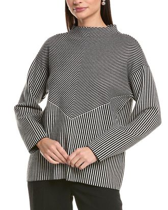 Jones New York Funnel Mock Neck Sweater