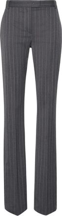 Sportmax Ricordo Slim Flared Broeken - Dames - Straight fit broeken - Grijs - S - Wol - Broeken