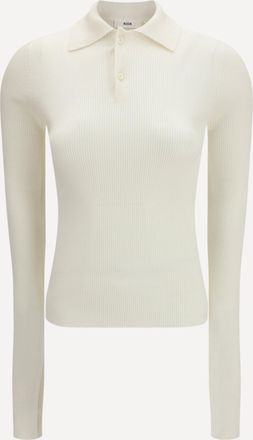 Rier Polo a maniche lunghe in seta Woman L