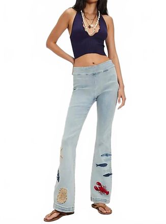Free People Pull On Seaside Social Jeans In Light Wash