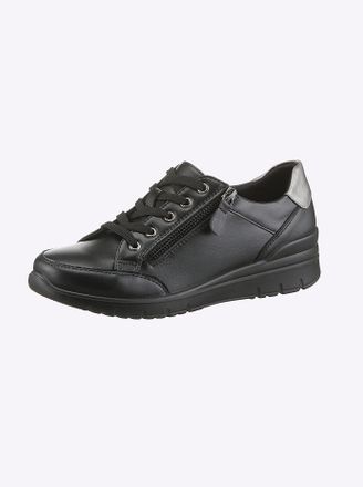 Casual Looks Sneaker CASUAL LOOKS, Damen, Gr. 37, schwarz, Lederimitat, Schuhe Sneaker