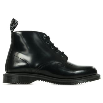 Dr. Martens 5 Eyelets Emmeline Polished Smooth Leather Womens Boots - Black - Size:UK 6.5