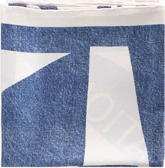 Ferragamo denim-effect scarf - Blue