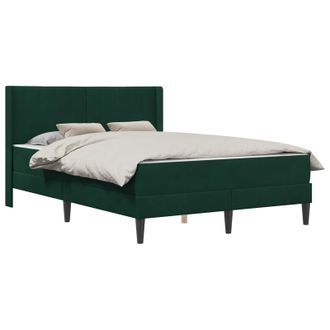 vidaXL Estructura De Cama Con Colch&oacute;n Verde Oscuro 120 X 190 Cm Vidaxl