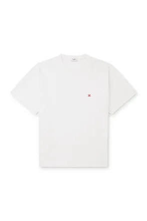Celine Logo-Embroidered Cotton-Jersey T-Shirt