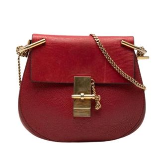 Chlo&eacute; Pre-owned Drew Cross Body Bag - Dames - Pre-owned - Rood - Maat: ONE Size Leer