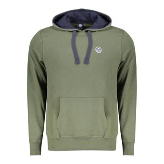 North Sails Hoodies, male, Green, Size: S Long-sleeved Hooded Sweatshirt
