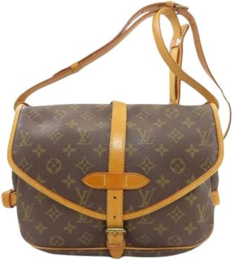 Louis Vuitton Pre-owned Cross Body Bags, female, Brown, Size: ONE SIZE Pre-owned Vintage Monogram Shoulder Bag