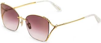 Bulgari Serpenti Viper Zonnebril - Dames - Accessoires - Geel - Maat: 56 MM
