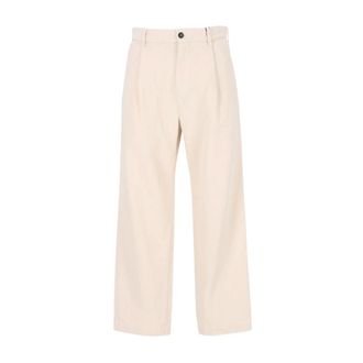 Barena Heren, Broeken, Beige, Maat: M Katoen