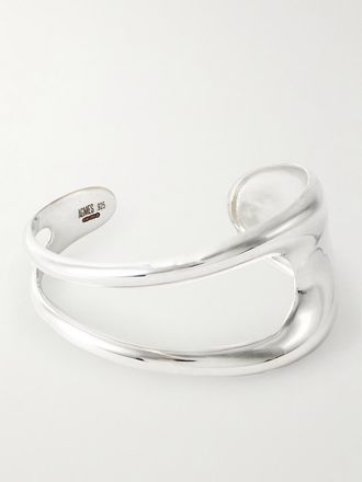 Agmes Bracciale Rigido In Argento Sterling Leona